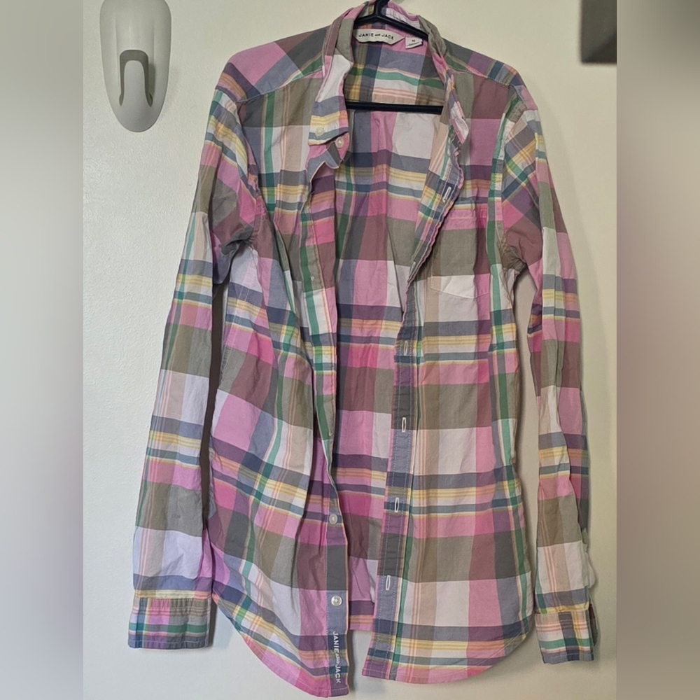 Janie and Jack Vibrant Plaid Shirt